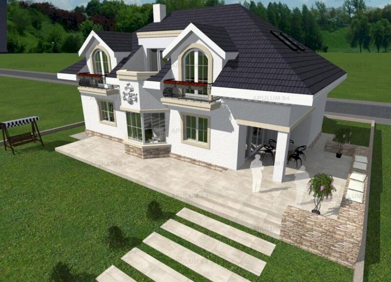 Vila la rosu  Domnesti Ciutaci.